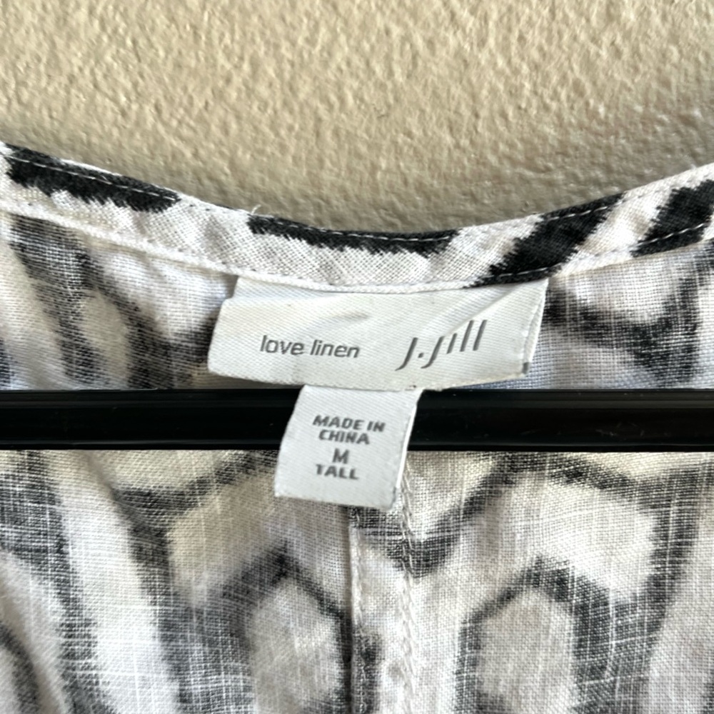 J. Jill Black and White Midi Dress - Picture 6 of 7